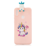 For Samsung A11 TPU Back Cover 3D Cartoon Painting Soft Mobile Phone Case Shell Music horse