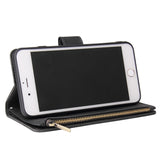 For iPhone 6 / 6S iPhone 6 plus / 6S plus iPhone 7 / 8 iPhone 7 plus / 8 plus Smart Phone Cover Coin Pocket with Cards Bracket Zipper Phone PU Leather Case Phone Cover  iPhone 7 plus / 8 plus
