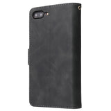 For iPhone 6 / 6S iPhone 6 plus / 6S plus iPhone 7 / 8 iPhone 7 plus / 8 plus Smart Phone Cover Coin Pocket with Cards Bracket Zipper Phone PU Leather Case Phone Cover  iPhone 7 plus / 8 plus