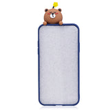 For iPhone 6/6S plus 3D Cute Cartoon Animal TPU Anti-scratch Non-slip Protective Cover Back Case - Cute Bear