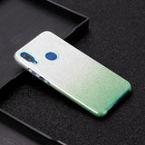 For Redmi Note 7/Note 7 pro/Note 8/Note 8 pro/8/8A Phone Case Gradient Color Glitter Powder Phone Cover with Airbag Bracket green