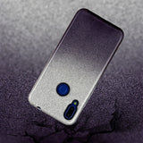 For Redmi Note 7/Note 7 pro/Note 8/Note 8 pro/8/8A Phone Case Gradient Color Glitter Powder Phone Cover with Airbag Bracket black