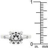 Classic Triple White Engagement Ring