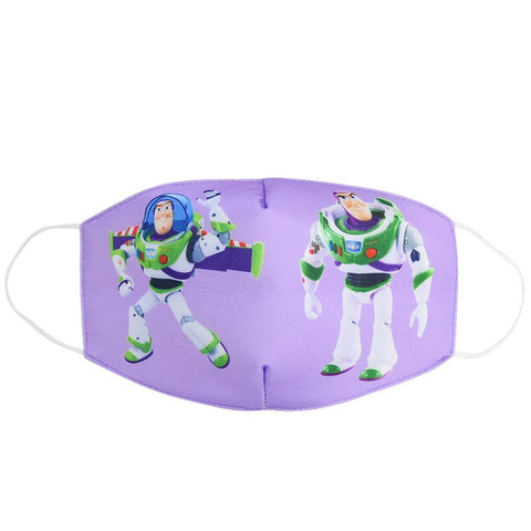 Cotton Mouth Muffle Haze Prevention Mask Breathable Cartoon Printing Kids Dust Respirator  Purple