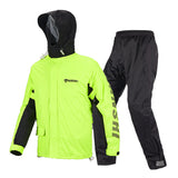 Raincoat Rainpants Suit Adult Split Raincoat Motorcycle Riding Water-proof Ultrathin Male Outdoor Hiking Raincoat Black and yellow suit_XL