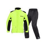 Raincoat Rainpants Suit Adult Split Raincoat Motorcycle Riding Water-proof Ultrathin Male Outdoor Hiking Raincoat Black and yellow suit_XL