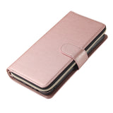For Samsung A10/A20/A30/A50/A30S/A50S Pu Leather  Mobile Phone Cover Zipper Card Bag + Wrist Strap Rose gold