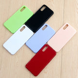 For VIVO IQOO Neo/Y97 Glossy TPU Phone Case Mobile Phone Soft Cover Anti-Slip Full Body Protection Bright black