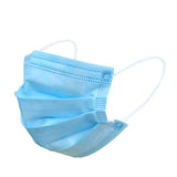 Disposable Non-woven Three-layer Mask Blue Hang Ear Style Protective Mask  white 20pcs