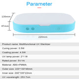 Mini Sterilizer Disinfection Manicure UV LED Disinfector Box blue