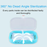 Mini Sterilizer Disinfection Manicure UV LED Disinfector Box blue