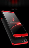 For VIVO V7 plus/Y75S/Y79 3 in 1 360 Degree Non-slip Shockproof Full Protective Case red black red