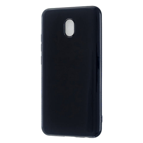 For Redmi 8 / Redmi 8A Cellphone Cover Glossy TPU Phone Case Defender Full Body Protection Smartphone Shell Bright black