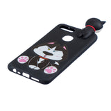 For OPPO F9/F9 PRO 3D Cute Coloured Painted Animal TPU Anti-scratch Non-slip Protective Cover Back Case cute husky