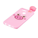 For OPPO F9/F9 PRO 3D Cute Coloured Painted Animal TPU Anti-scratch Non-slip Protective Cover Back Case cute husky