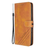 For Samsung A51/A71/M30S Case Soft Leather Cover with Denim Texture Precise Cutouts Wallet Design Buckle Closure Smartphone Shell  yellow