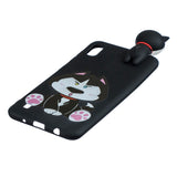 For Samsung A01 Soft TPU Case Back Cover 3D Cartoon Painting Mobile Phone Shell Cute husky