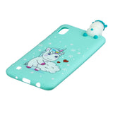 For Samsung A01 Soft TPU Case Back Cover 3D Cartoon Painting Mobile Phone Shell Love Unicorn