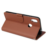 For Redmi note 7/Redmi note 7pro Flip-type Leather Protective Phone Case with 3 Card Position Buckle Design Phone Cover  Red wine