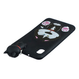For Samsung A01 Soft TPU Case Back Cover 3D Cartoon Painting Mobile Phone Shell Cute husky