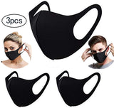 Men Women Washable Breathable Mask Reusable Windproof Dustproof Slim Face Sponge Mask Pink