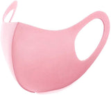Men Women Washable Breathable Mask Reusable Windproof Dustproof Slim Face Sponge Mask Pink