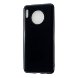 For HUAWEI Mate 30/30 Lite/30 Pro Cellphone Case Simple Profile Soft TPU Shock-Absorption Phone Cover Bright black