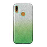 for HUAWEI Y5 2019/HONOR 8S/Y5/PSmart/honor 10 LITE Phone Case Gradient Color Glitter Powder Phone Cover with Airbag Bracket green