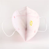 Children Cotton Fabric Mask with Breath Valve Anti Dust Mouth Muffle Mouth Mask Kids Cartoon Respirator Random Color