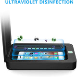 Mobile Phone Disinfection Box UV Sanitizer for Mask Cellphone Watch Compact Portable USB Charging black