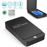 Mobile Phone Disinfection Box UV Sanitizer for Mask Cellphone Watch Compact Portable USB Charging black