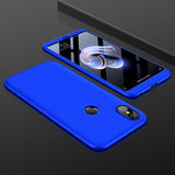 For XIAOMI Redmi Note 5(Globle)/Redmi Note 5 Pro (Inida) 3 in 1 Fashion Ultra Slim Full Protective Back Cover  black