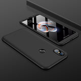 For XIAOMI Redmi Note 5(Globle)/Redmi Note 5 Pro (Inida) 3 in 1 Fashion Ultra Slim Full Protective Back Cover  black