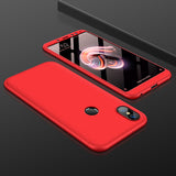 For XIAOMI Redmi Note 5(Globle)/Redmi Note 5 Pro (Inida) 3 in 1 Fashion Ultra Slim Full Protective Back Cover  black