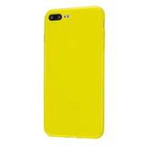For iPhone 5/5S/SE/6/6S/6 Plus/6S Plus/7/8/7 Plus/8 Plus Cellphone Cover Soft TPU Bumper Protector Phone Shell Lemon yellow