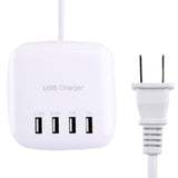 Portable 4 Ports USB Charger Station Fast Cell Phone Desktop Charging Dock