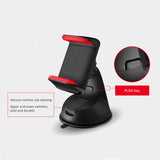 Universal Automobile Dashboard Windshield Navigation Support Car Suction Cup 360 degree Rotatable Detachable Vehicle Bracket Phone Holder for 3.5-6.0 inch Cellphone Red black