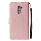 For Xiaomi Pocophone F1 Flip-type Leather Protective Phone Case with 3 Card Position Buckle Design Phone Cover  Rose gold