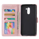For Xiaomi Pocophone F1 Flip-type Leather Protective Phone Case with 3 Card Position Buckle Design Phone Cover  Rose gold