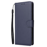 For Redmi note 7/Redmi note 7pro Flip-type Leather Protective Phone Case with 3 Card Position Buckle Design Phone Cover  blue