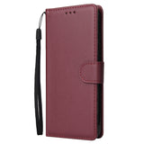 For Redmi note 7/Redmi note 7pro Flip-type Leather Protective Phone Case with 3 Card Position Buckle Design Phone Cover  brown
