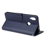 For Redmi note 7/Redmi note 7pro Flip-type Leather Protective Phone Case with 3 Card Position Buckle Design Phone Cover  blue