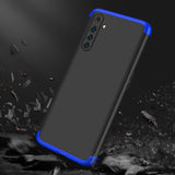 For OPPO Realme 6 Pro Cellphone Case PC Full Protection Anti-Scratch Mobile Phone Shell Cover Blue + black
