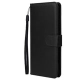 For Redmi 9A/Redmi 9C PU Leather Mobile Phone Cover with 3 Cards Slots Phone Frame black
