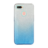 For OPPO F9/F9 Pro/A7X/F11 Pro/A8/A31 Phone Case Gradient Color Glitter Powder Phone Cover with Airbag Bracket blue