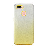 For OPPO F9/F9 Pro/A7X/F11 Pro/A8/A31 Phone Case Gradient Color Glitter Powder Phone Cover with Airbag Bracket yellow