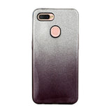For OPPO F9/F9 Pro/A7X/F11 Pro/A8/A31 Phone Case Gradient Color Glitter Powder Phone Cover with Airbag Bracket black