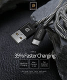 DUX DUCIS K-ONE Portable TYPE-C Braided Data Line Data Sync Charger Charging Cable 100cm