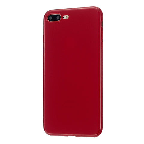 For iPhone 5/5S/SE/6/6S/6 Plus/6S Plus/7/8/7 Plus/8 Plus Cellphone Cover Soft TPU Bumper Protector Phone Shell Rose red