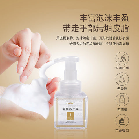 Effervescent Liquid Soap 10Pcs Effervescent Tablets + Foam Pressing Bottle Set Aloe Foam Cleansing Hand Washing Liquid 1 Set
